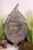 Wandskulptur Blatt mit Buddha Wanddekoration 59x35x10cm Produktbild-Vorschau 3