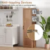 KOMFOTTEU 4 Etagen Hochschrank mit Metallgriff & Produktbild-Vorschau 4