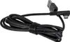 A black USB cable with a right-angled Micro USB connector and a standard USB-A connector, coiled and secured with a Velcro strap. Náhled obrázku produktu