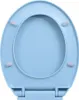 vidaXL Toilettensitz mit Absenkautomatik Blau Oval Produktbild-Vorschau 5