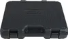 A black plastic case with a textured lid and a handle on the front. Produktbild-Vorschau