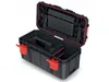 An open black toolbox with red accents, shown from a slightly elevated angle against a white background. Anteprima dell’immagine prodotto