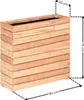 Balkon-Hochbeet Lärche MODULO - 90x30x75 cm Naturbelassen Produktbild-Vorschau 3