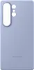 A light blue silicone phone case is shown from the back. Produktbild-Vorschau