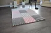 Hochwertiger FLORA Design Teppich Relief TF-21 Rosa Grau Produktbild-Vorschau 4