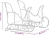 A white background with a diagram of a sleigh with dimensions indicated. Podgląd zdjęcia produktu