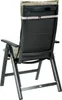 A rear view of a high-back garden chair with a cushion. Produktbild-Vorschau