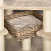 PawHut Kratzbaum mit Katzenhöhle Mehrstufiger Rattan Produktbild-Vorschau 8