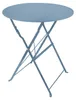 Gartentisch Basil Metall rund klappbar Blau Produktbild-Vorschau 1