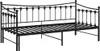 vidaXL Rozkládací pohovka černá kovová 90x200 cm Náhled obrázku produktu 6