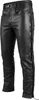 A pair of black leather pants with lacing on the side. Produktbild-Vorschau