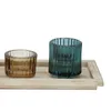 Sanga Tablett mit Teelichthaltern, Blue, Glas Produktbild-Vorschau 8