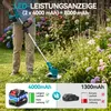 Tondeuse à gazon sans fil, 12000 tr/min, 600W, avec 2 Voir les images du produit 9