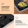 Klarstein Gasherd, Gaskochfeld 2 Flammig, Einbau-Gaskocher Produktbild-Vorschau 3