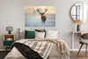 MuchoWow® Poster Hirsche - Natur - Winter 120x80 cm - Produktbild-Vorschau 4