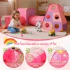 (Rosa) Kinder Spielzelt 4-teiliges Set – Steckbares Produktbild-Vorschau 2
