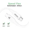 alkaya. Cavo di ricarica USB-C, cavo dati in silicone Anteprima dell’immagine prodotto 2