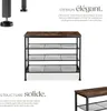 Étagère à chaussures NEWPORT 80,5x30,5x72,5cm - Bois foncé Voir les images du produit 3