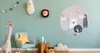 Sticker Kreis für Kinderzimmer weißes BÄRCHEN Bäume Wolken Produktbild-Vorschau 3