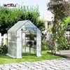 WOLTU Foliengewächshaus Gewächshaus 130 g/m², PE Produktbild-Vorschau 2