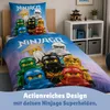 Lego Ninjago Bettwäsche 2-teilig 135x200 80x80 cm aus 100% Produktbild-Vorschau 3