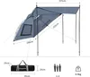 Stan do auta KING CAMP Compass Plus - šedý Náhled obrázku produktu 3