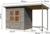 Karibu Gartenhaus Gerätehaus Merseburg 3 mit Anbaudach Produktbild-Vorschau 3