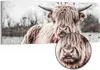 DEQORI Hybrid Leinwand Bild 150x60 cm 'Ruhendes Hochland' Produktbild-Vorschau 1