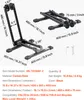 Supports à vélos VEVOR, pack de 2, pliables, compatibles Voir les images du produit 7