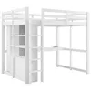 Flieks Etagenbett 140x200cm mit Kleiderschrank und Stange, Produktbild-Vorschau 7