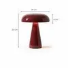 OMNIEXA Tafellamp - Retro Rood – Dimbaar & Draadloos – 3 Productafbeelding-voorbeeld 5