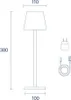SIGOR LED Akku-Tischleuchte "NUINDIE 380" INDOOR & OUTDOOR Produktbild-Vorschau 5