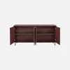 sweeek - Sideboard mit Holzdekor und Metall 4 Türen 160cm - Produktbild-Vorschau 3
