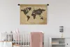 MuchoWow® Wandteppich Wandbehang Weltkarte - Vintage - Produktbild-Vorschau 2