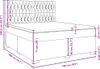 vidaXL Boxspringbett mit Matratze Schwarz 180x200 cm Stoff Produktbild-Vorschau 8