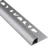Alu Viertelkreis Profil Fliesenschiene silber matt L270cm Produktbild-Vorschau 1