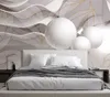 Vlies fototapete Goldene Blätter und Kugeln 3D 368x254 cm Produktbild-Vorschau 2