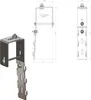 Haken 4er Set (2 Module) Balkongeländer Edelstahl Halterung Produktbild-Vorschau 3
