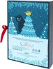 A box with a Christmas-themed design featuring a bear and trees. Náhled obrázku produktu