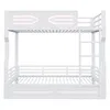 Flieks Etagenbett 90x200cm mit Led, Jugendbett Metallbett Produktbild-Vorschau 6