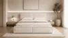 MOEBLO Polsterbett Bett 04 – Doppelbett mit Cord Bezug, Produktbild-Vorschau 1