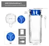 2x KARO Kühlschrankkrug mit Deckel blau 1L Henkel Produktbild-Vorschau 6