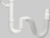 Haas Spülen-Röhrensiphon 1 1/2" mit Flexi-Schlauch und Anteprima dell’immagine prodotto 1