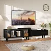 UnboxG Schwarzes TV-Board 169×29,8×44 cm – ausziehbar bis Produktbild-Vorschau 2