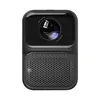A black projector is shown against a white background. Voir les images du produit
