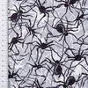 Jerseystoff Meterware Foliendruck Halloween Spinnen grau Produktbild-Vorschau 4