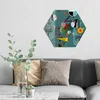 DEQORI Glasbild Echtglas 55x48 cm 'Inszenierung von Formen' Produktbild-Vorschau 2