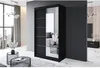 Easy4You P3 120 cm Schwarz Schiebetüren Kleiderschrank Produktbild-Vorschau 1