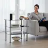 HAKU Beistelltisch edelstahl, schwarz - Edelstahl, Produktbild-Vorschau 3