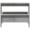 A three-tiered shelf unit with a concrete-like finish, presented against a white background. Voir les images du produit